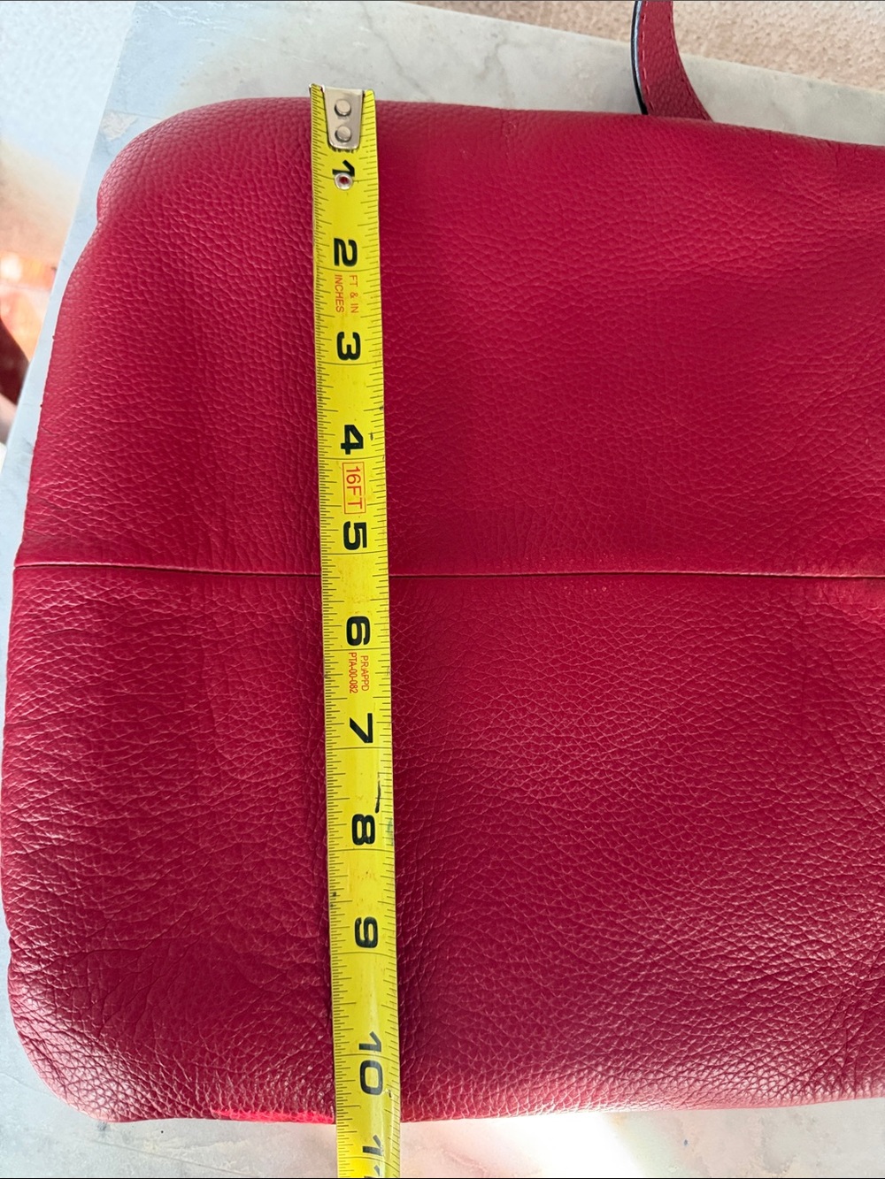 Coach Red Burgundy Leather Crossbody Bag - Picture 16 of 16